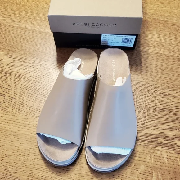 Kelsi Dagger Brooklyn Squish Slide Sandals- Oat - Picture 11 of 15